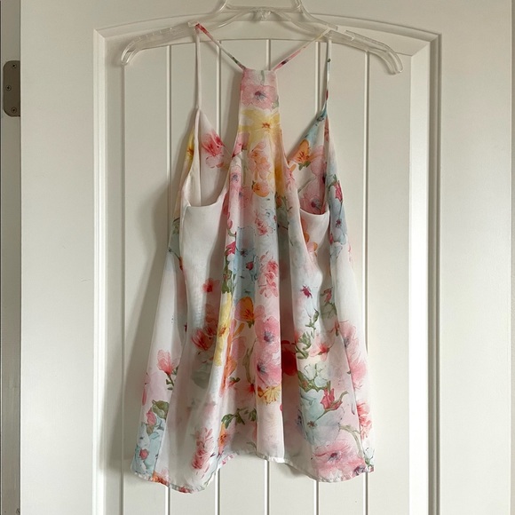 Watercolor Floral Tank - Picture 2 of 5